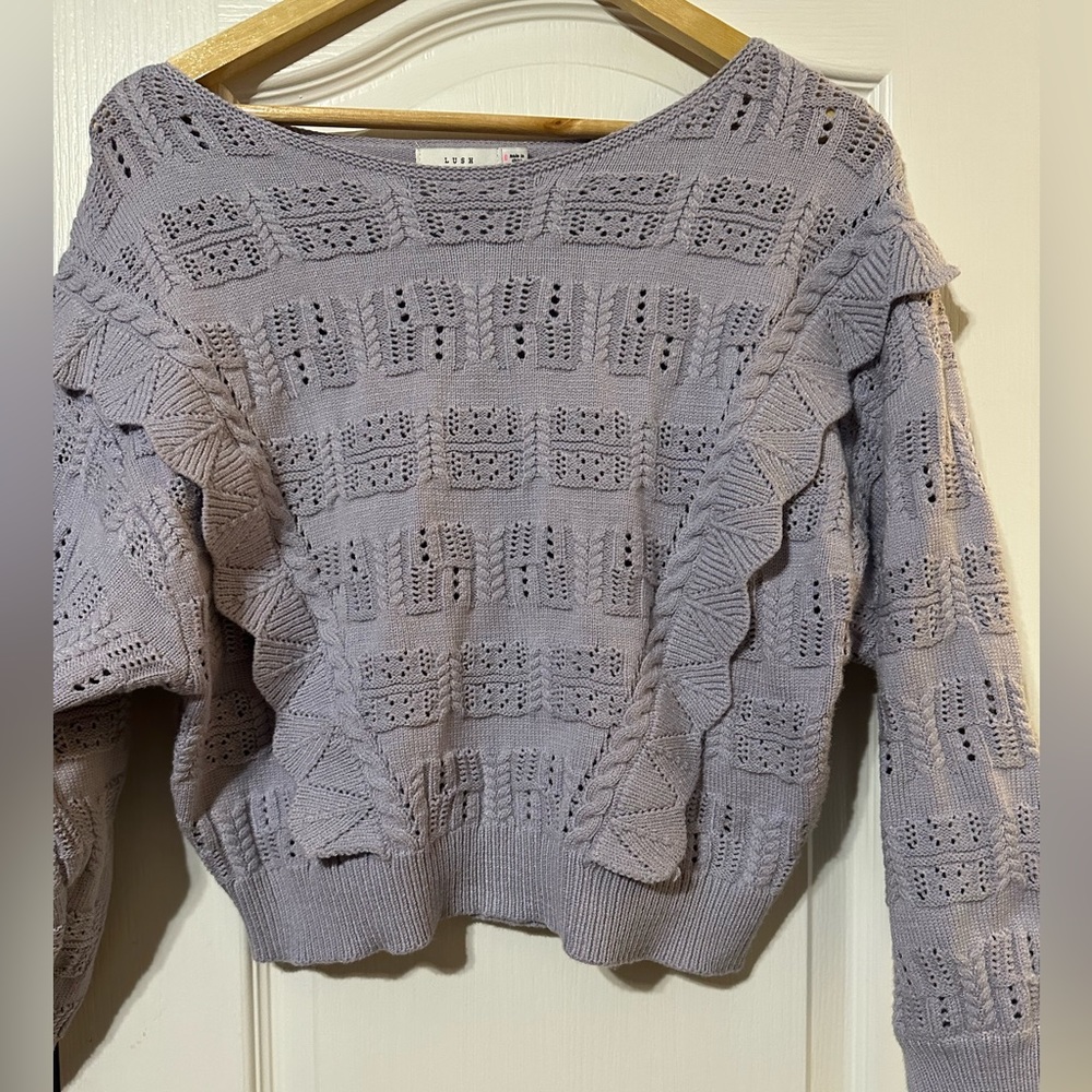 Lush blue sweater. Size small